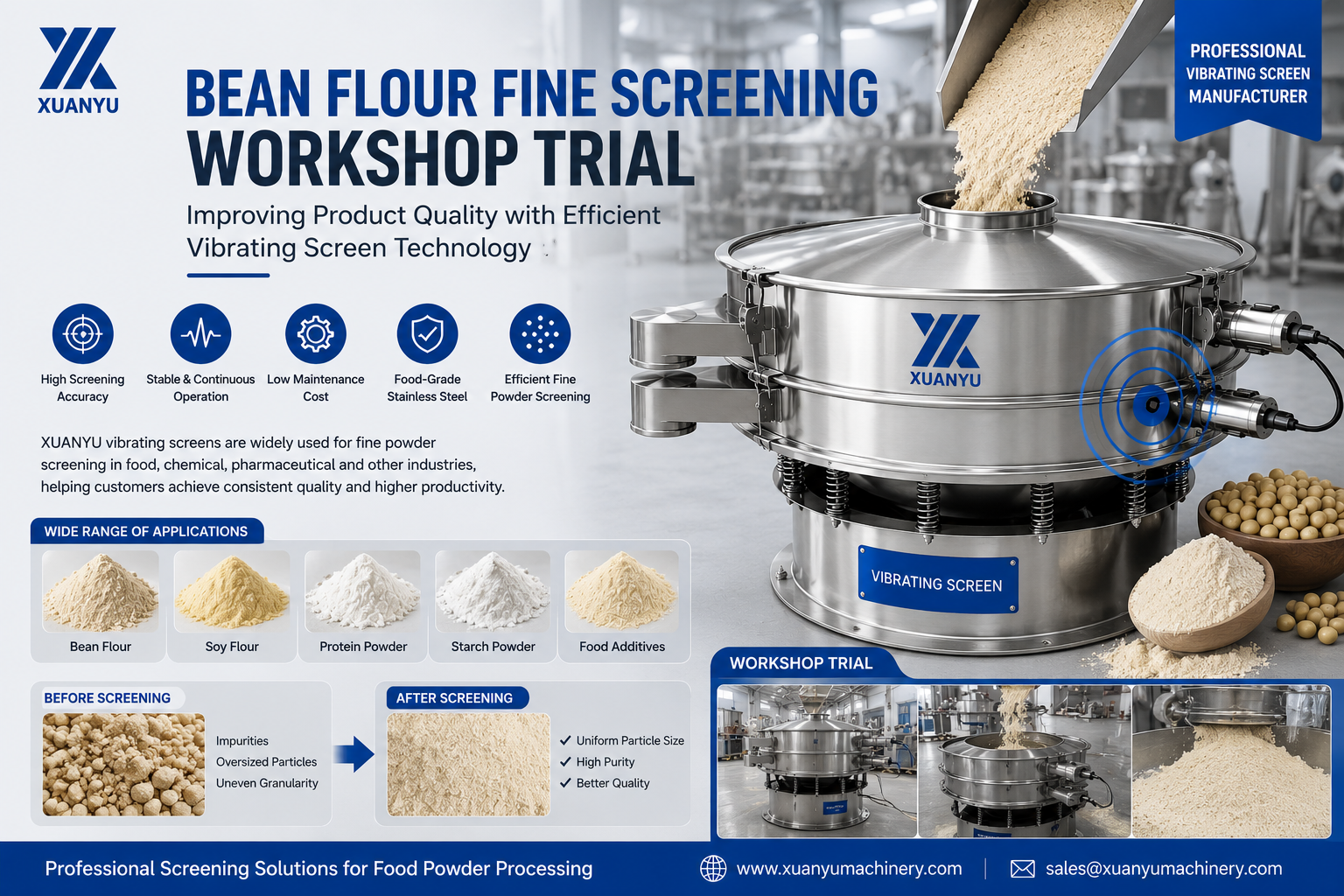 Bean Flour Fine Screening