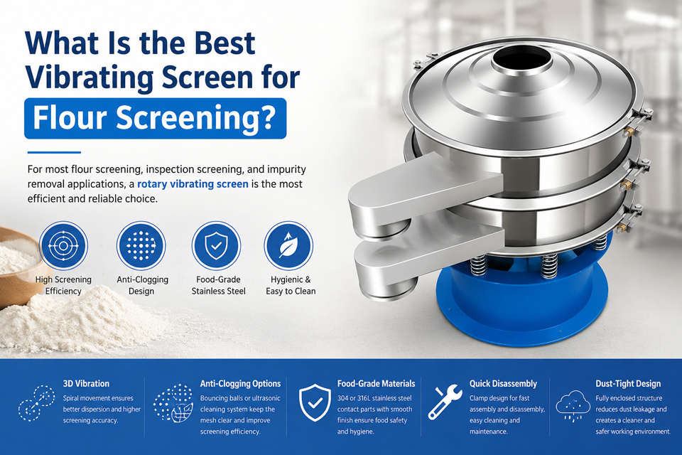 Vibrating Screen for Flour Screening