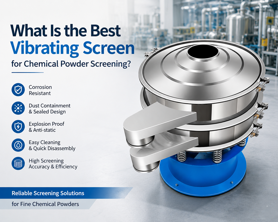 Vibrating Screen for Chemical Powder Screening