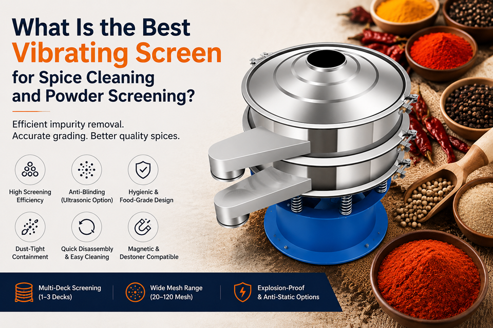 Spice Cleaning and Powder Screening