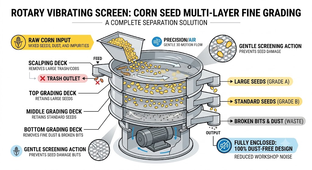 Corn Seed Screening Machine