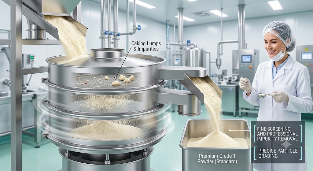 Milk power screening efficiently